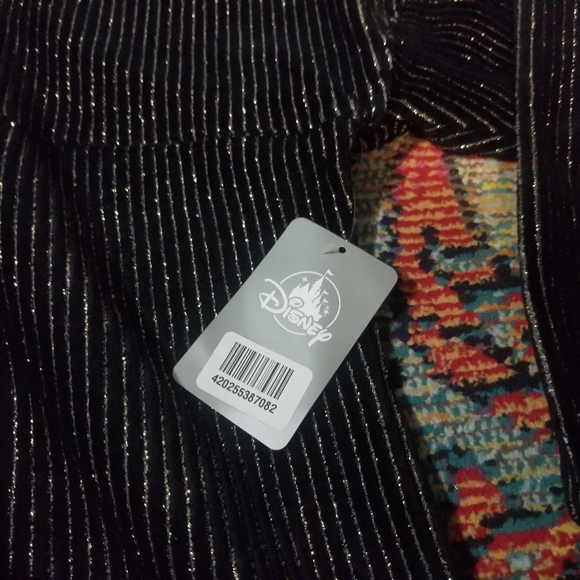 Disney WDW 50th Anniversary Luxe Spirt Jersey Black Corduroy Hooded - Picture 4 of 6